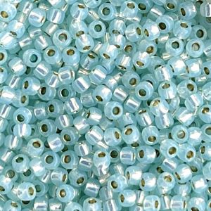 Round #11 Silver-Lined Milky Lt Aqua x 10 grs