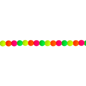 Round Bead 4mm Neon 40bds/str