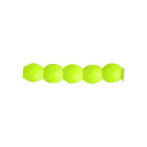 FirePolish 4mm Neon Yellow 50Bds/str