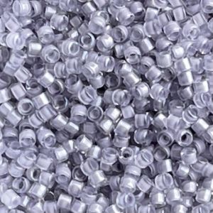 Delica Bead Lined Pale Lavender AB
