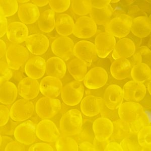 Drop 3x4mm Matte Matte Transparent Yellow