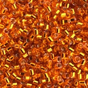 Delica Bead SilverLined Orange