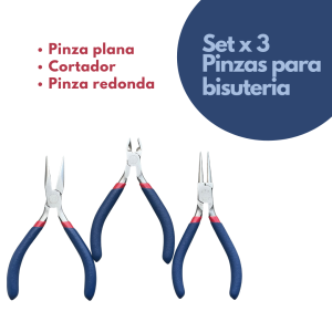 Set x 3 Pinzas para Bisuteria