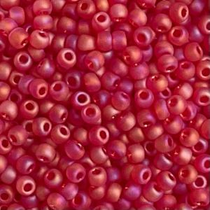 Round #11 Transparent – Rainbow Frosted Siam Ruby