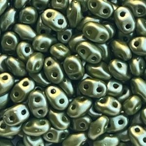 MiniDuo 4x2mm Pearl Coat – Olive x 10 grs