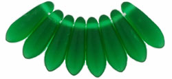 Dagger 3mm Matte – Green Emerald Strand 100 bds aprx