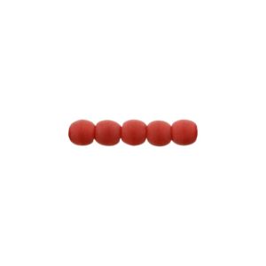 Round Beads 2mm Matte Opaque Red 100bds/str