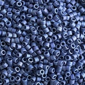 Delica Bead Frosted Opaque Glaze Rainbow Nebula Blue