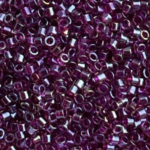 Delica Bead Fuchsia Lined Amethyst AB