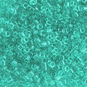 Delica Bead Dyed Transparent Mint Green