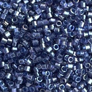 Delica Bead Fancy Lined Anchor Gray
