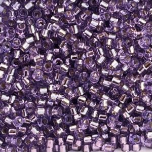 Delica Bead SilveLined Dyed Lavander