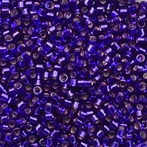 Delica Bead SilverLined Violet Dyed