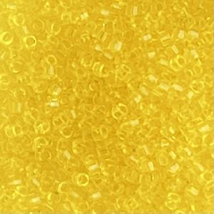 Delica Bead Dyed Transparent Lt Yellow