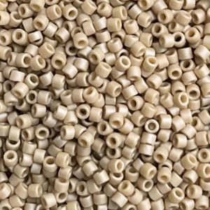 Delica Bead Frosted Opaque Glaze Rainbow Ivory