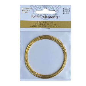 Alambre de Memoria Brazalete – Gold Plate  12 Loops