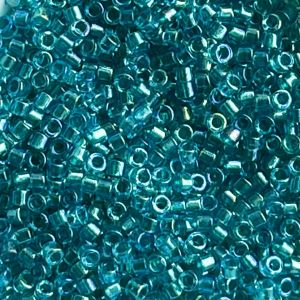 Delica Bead Fancy Lined Teal Green