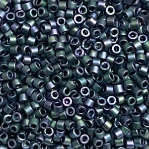 Delica Bead Matte Metallic Purple Green/Gold Iris
