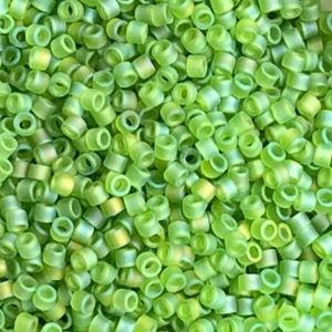 Delica Bead Matte Transparent Lime AB