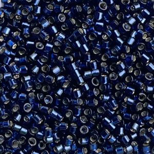 Delica Bead SilverLined Duracoat Navy Blue Dyed