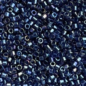 Delica Bead Fancy Lined Han Blue