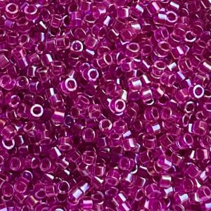 Delica Bead Fancy Lined Magenta