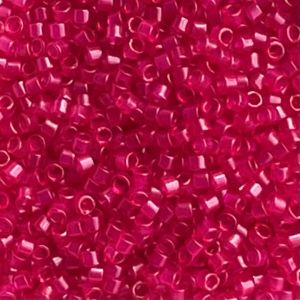 Delica Bead Dyed Matte Transparent Fuchsia