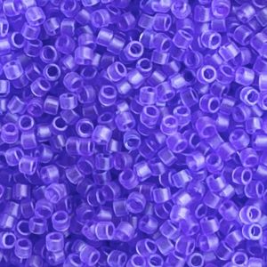 Delica Bead Dyed Matte Transparent Purple
