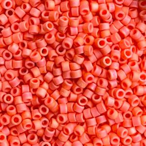Delica Bead Matte Opaque Orange AB