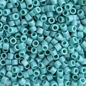 Delica Bead #10 Matte Opaque Turquoise AB