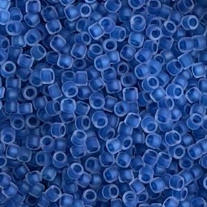 Treasure Frosted Caribbean Blue-Lined Crystal