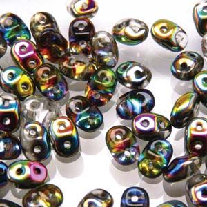 SuperDuo 2x5mm Crystal Vitral x 10 grs