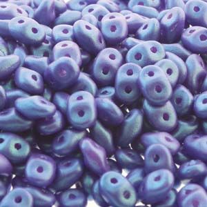 SuperDuo 2x5mm Tropical Blue Grape