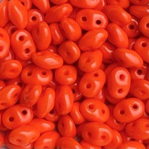 SuperDuo 2x5mm Opaque Orange