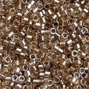 Delica Bead Sparkling Lt Bronze Lined Crystal