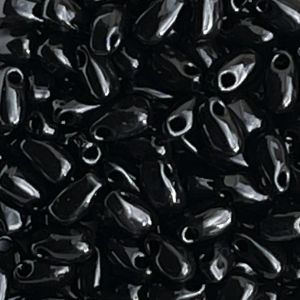 Long Drop 3x5mm Opaque Black