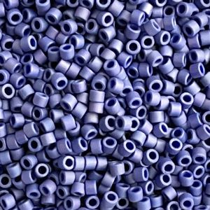 Delica Bead Frosted Opaque Glaze Rainbow Navy Blue