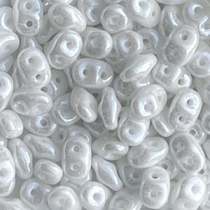 SuperDuo 2x5mm White Luster