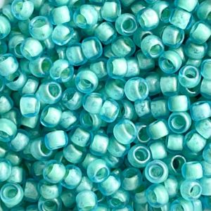 Round #8 Inside-Color Fosted Aqua lt. Jonquil – Lined