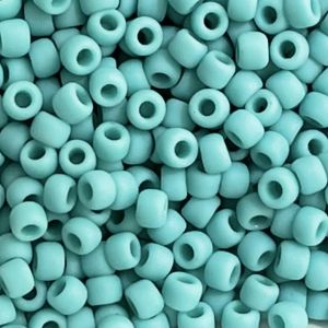Round #8 Opaque Frosted Turquoise