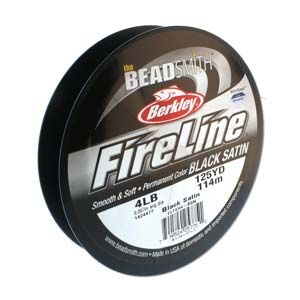 4 LB FireLine Black Satin 4 LB x 125 YRD