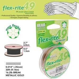 Flex Rite 49 strand 0.014 Rose Gold x 30 ft