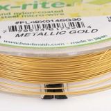 Flex Rite 49 strand 0.014 Metallic Satin Gold x 30 ft