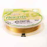 Flex Rite 49 strand 0.014 Metallic Satin Gold x 30 ft