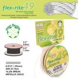 Flex Rite 49 strand 0.014 Metallic Satin Gold x 30 ft