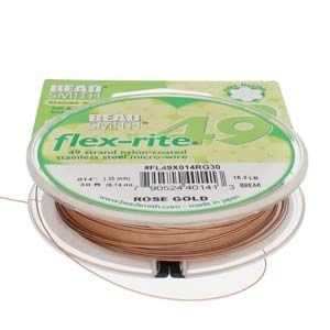 Flex Rite 49 strand 0.014 Rose Gold x 30 ft