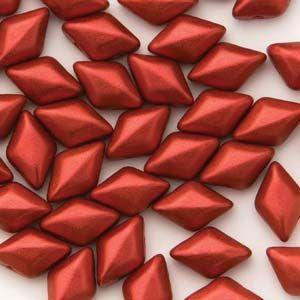 GEMDUO 8X5MM CHALK LAVA RED