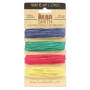 HEMP 4 COLOR CARD 1.0MM TOPAZ SHADES