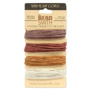 HEMP 4 COLOR CARD 1.0MM BRONZE SHADES