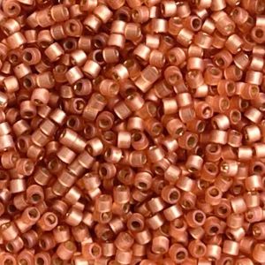 Delica Bead SilverLined Duracoat S/F Rose Copper